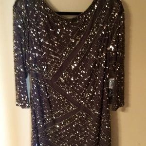 NWT sequined dress, knee length